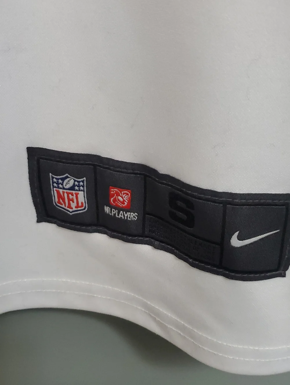 Nike Dallas Cowboys #4 PRESCOTT White & Navy Game Jersey (sz S/M)